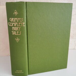 1970s Grimm's Complete Fairy Tales Book Hardcover Green Vintage Dust Jacket